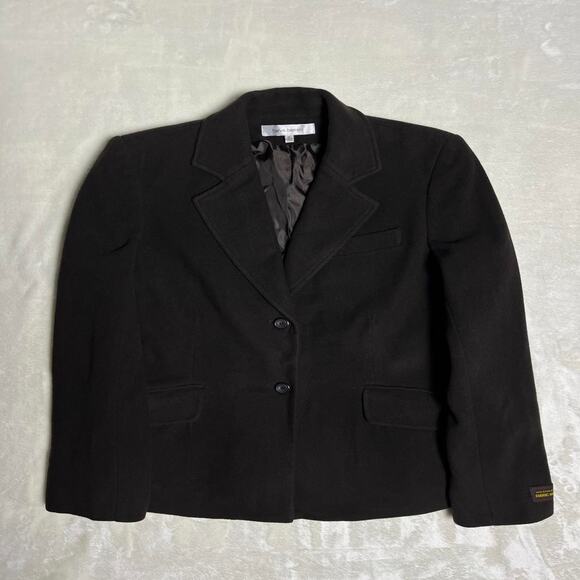 Harve Benard Wool Cashmere Blazer Women's 10 Brown Dress Coat Office Career NWOT - Picture 1 of 11